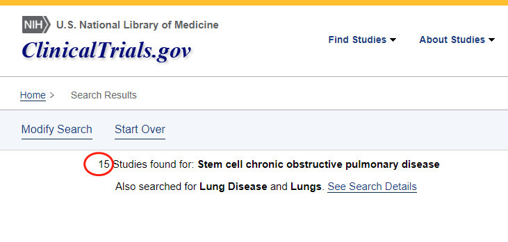 干細胞治療慢性阻塞性肺病的臨床研究進展 干細胞治療慢性阻塞性肺病的臨床研究進展