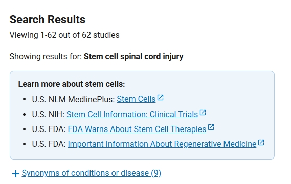 我國干細(xì)胞治療脊髓損傷的醫(yī)院有哪些？