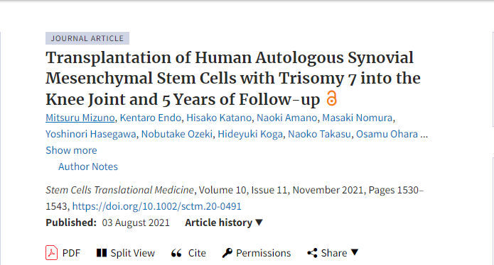 研究證實(shí)干細(xì)胞治療慢性膝痛的安全性 研究證實(shí)干細(xì)胞治療慢性膝痛的安全性