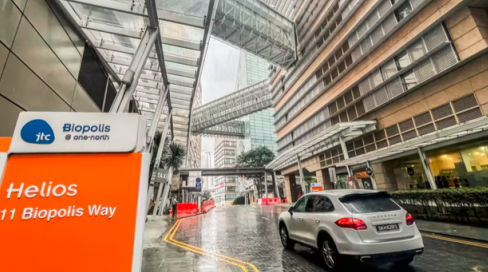 △Biopolis 綜合體位于新加坡的Buona Vista 莊園，是當(dāng)?shù)氐脑偕t(yī)學(xué)研究中心