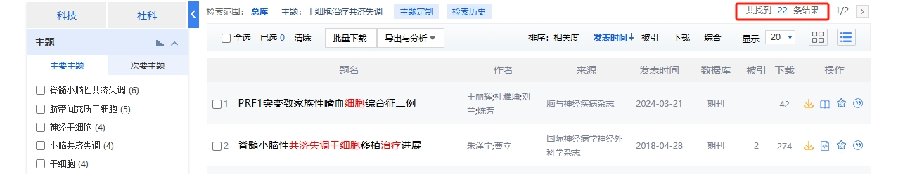 干細(xì)胞治療共濟(jì)失調(diào)的臨床研究進(jìn)展
