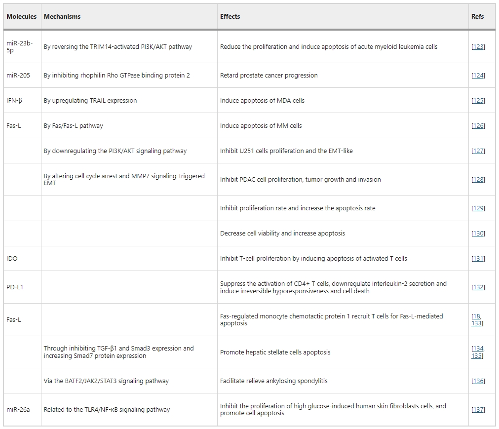 表2：間充質干細胞增強靶細胞凋亡
