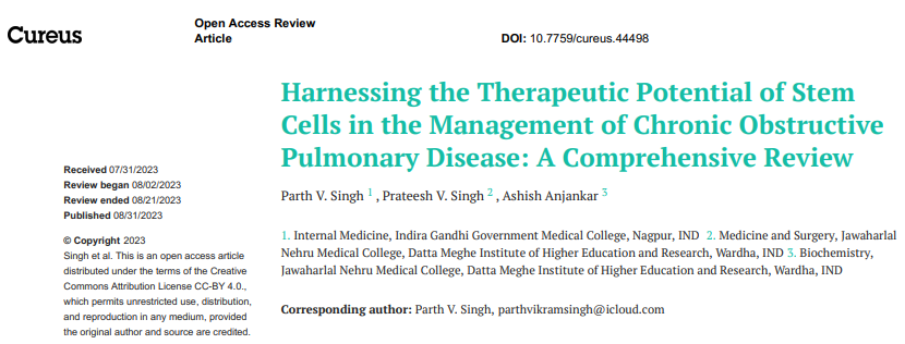 利用干細胞治療慢性阻塞性肺病的潛力：綜合綜述