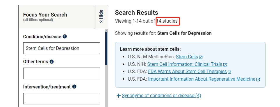 干細胞治療抑郁癥的臨床研究進展