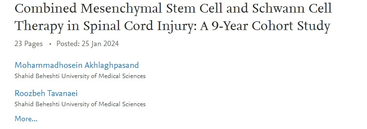 間充質(zhì)干細(xì)胞和雪旺細(xì)胞聯(lián)合治療脊髓損傷:一項(xiàng)為期9年的隊(duì)列研 間充質(zhì)干細(xì)胞和雪旺細(xì)胞聯(lián)合治療脊髓損傷:一項(xiàng)為期9年的隊(duì)列研