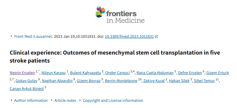 臨床經(jīng)驗：五例中風(fēng)患者接受間充質(zhì)干細胞移植的結(jié)果