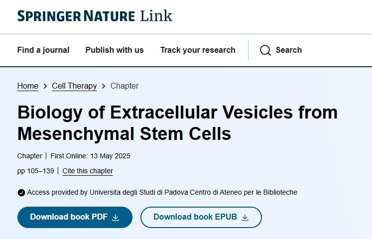間充質(zhì)干細(xì)胞胞外囊泡的生物學(xué)