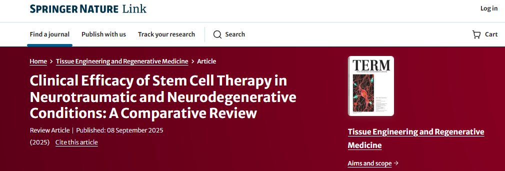 干細(xì)胞療法在神經(jīng)創(chuàng)傷和神經(jīng)退行性疾病中的臨床療效:一項(xiàng)比較綜述 干細(xì)胞療法在神經(jīng)創(chuàng)傷和神經(jīng)退行性疾病中的臨床療效:一項(xiàng)比較綜述