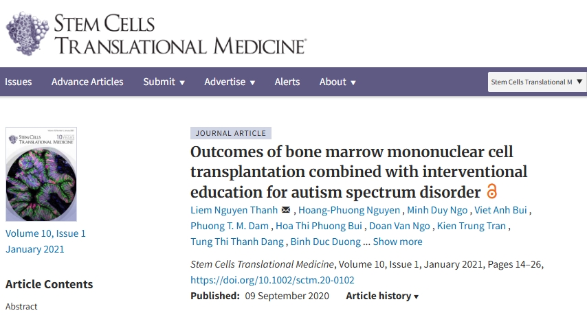 骨髓單個核細胞移植聯合介入教育治療自閉癥譜系障礙的療效觀察