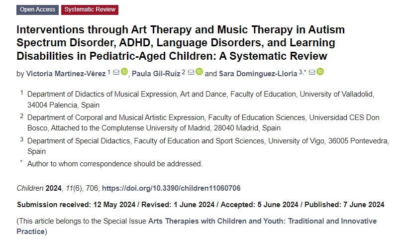 藝術(shù)療法和音樂療法對兒童自閉癥譜系障礙、注意力缺陷多動癥、語言障礙和學(xué)習(xí)障礙的干預(yù)：系統(tǒng)評價