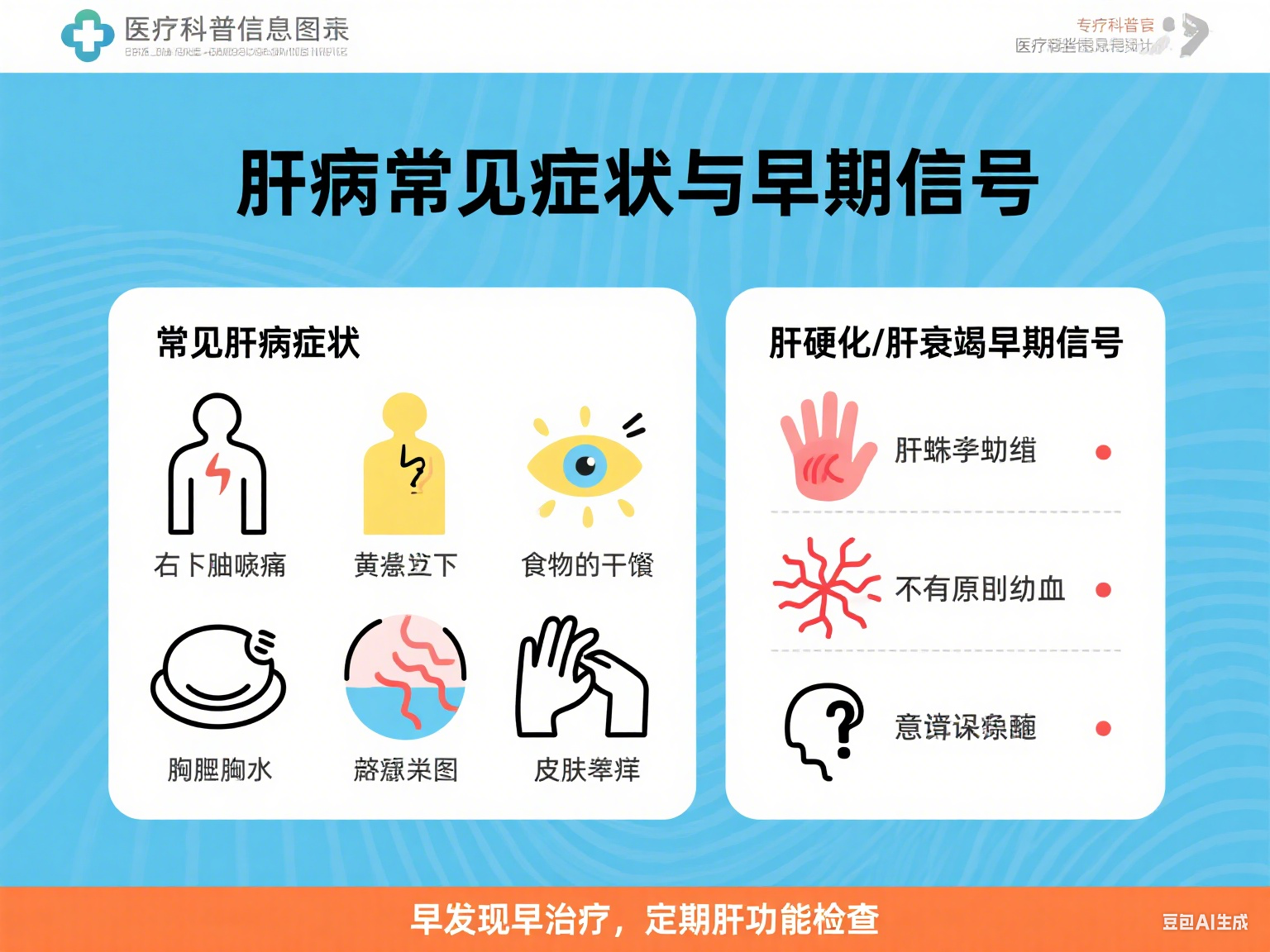 肝病有哪些常見癥狀？肝硬化、肝衰竭的早期信號別忽視！