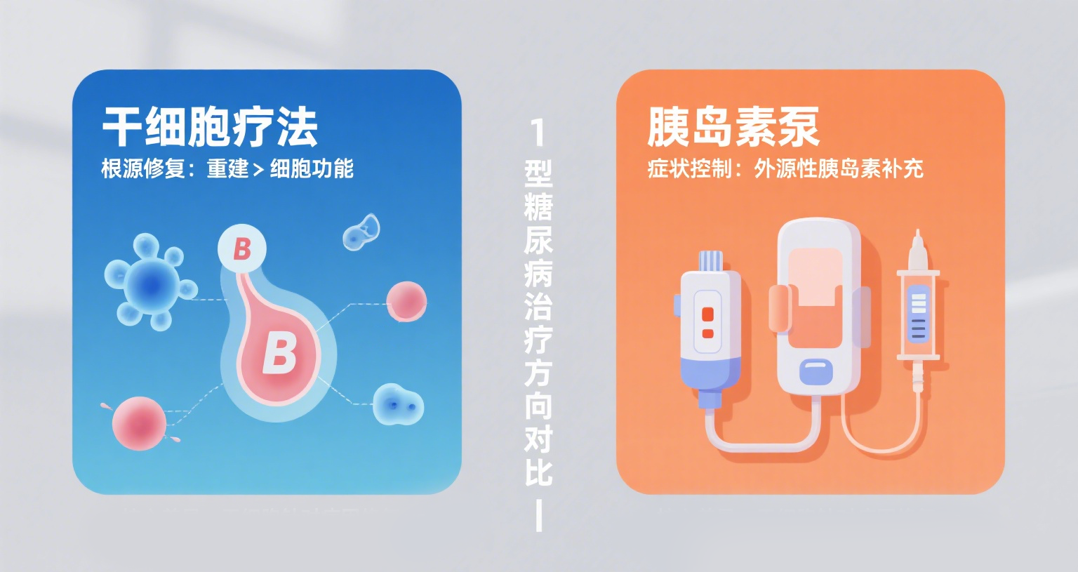 干細胞療法vs胰島素泵|1型糖尿病的未來治療方向對比 干細胞療法vs胰島素泵|1型糖尿病的未來治療方向對比