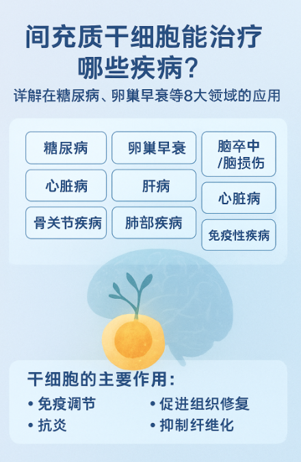 間充質(zhì)干細(xì)胞能治療哪些疾病？詳解在糖尿病、卵巢早衰等8大領(lǐng)域的應(yīng)用