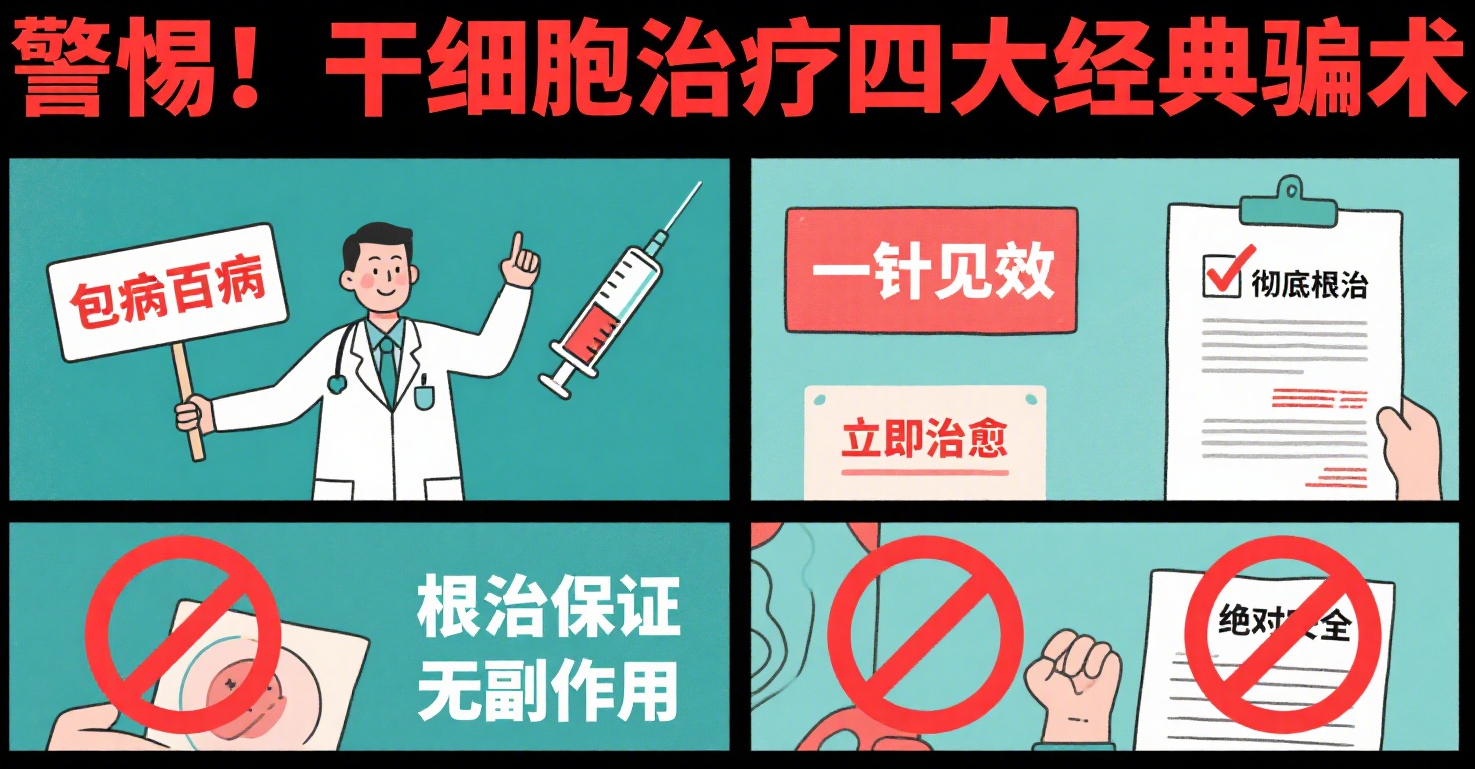 警惕!干細胞治療四大經典騙術